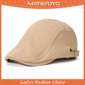 MATEYOYO Men Women Beret Hat Cotton Knitted Beret Cap Autumn and Winter Beret Outdoor Sunscreen Peaked Cap Fashion Retro British Style Golf Flat Cap Casual Hat Beret for Men