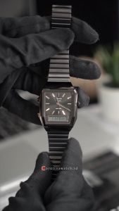 Jam Tangan Wanita Alexandre Christie Passion AC 2B37 LHBIGBARG Black Dial Black Stainless Steel Strap