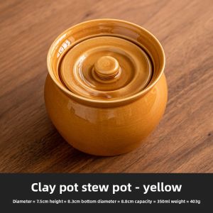 YOGEHOME | Home & Commercial Use Ceramic Stew Pot with Lid