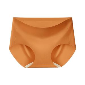 DREAM TIME | กางเกงชั้นในผ้าไหมน้ำแข็งเอวสูงทรงบราวน์สำหรับผู้หญิง กางเกงขาสั้นกีฬาแบบไร้ตะเข็บ กางเกงชั้นในแบบยูนิเซ็กซ์ กางเกงชั้นในแบบสวมสบาย