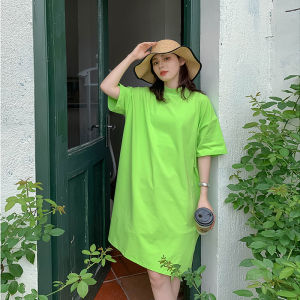 เสื้อยืดคอกลมแขนสั้นผ้าฝ้ายสำหรับผู้หญิงในช่วงฤดูร้อน เสื้อเชิ้ตทรงหลวมๆ สไตล์ลำลอง ทรงหลวมๆ ทรงหลวมๆ ทรงหลวมๆ