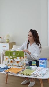 Fashion Mommy Bag Travel Portable Diaper Bag Large Capacity Handbag Nappy Baby stroller bag 20L