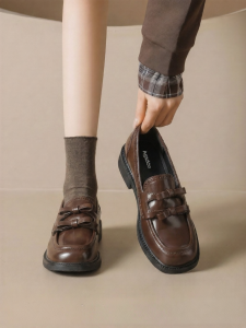 Agsdon | Vintage Easy-on Bow School Oxford Shoes