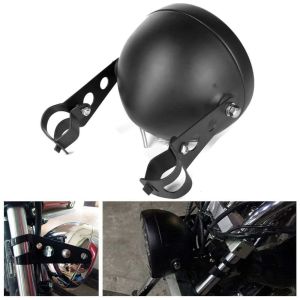 Đèn Pha LED Xe Máy Phổ Thông 575 Inch Đèn Pha Tròn 65 Inch H4 DRL Cho Harley Sportster Cafe Racer Honda Yamaha Suzuki Custom