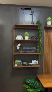 detachable wall mounted wooden shelf modular wooden wall shelves set DIY wall shelf easy install no drill wall shelf wooden (if applicable) heavy duty wall mounted shelves wood multi layer wooden wall shelf rustic wooden wall shelf decor modern min