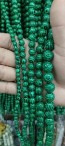 Green Malachite Stone color of the year 2026 Natural stone perfect for bracelets