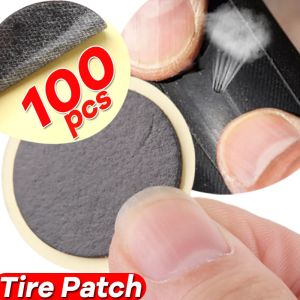 10-100pcs Bicycle Glue-free Tire Patches Bike Tire Patch Tool Without Glue No-glue Adhesive Quick Drying Bike Accessories