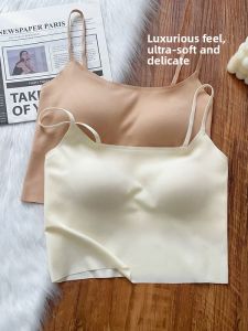 Ice Silk Invisible Bra Womens Foundation Liquid Strapless Vest Prevent Exposure Summer Fashion Backless Commute Style Slim Fit