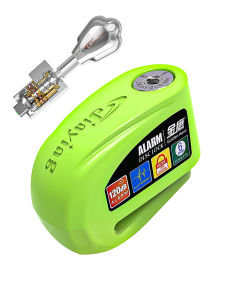 Motorcycle Lock 120db Alarm Disc Brake Lock Waterproof Anti-Theft Aluminium Alloy Lock with Reminder Cable Fit for Motorcycle E-Bike Bicycle Scooter