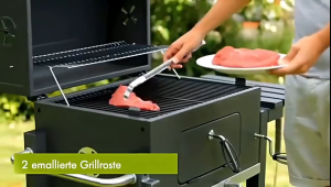 BBQ Grill Outdoor Double-Layer Design BBQ Set Barbecue Steak Oven Camping Tempat Bakar BBQ