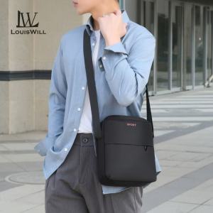 LouisWill กระเป๋าสะพายข้างสำหรับผู้ชายกระเป๋าถนนแนวสปอร์ตความจุขนาดใหญ่ไม่เป็นทางการหลายชั้นกระเป๋าอ็อกซ์ฟอร์ดลำลองกันน้ำได้สำหรับเดินทางการพักผ่อนกลางแจ้งสำนักงาน