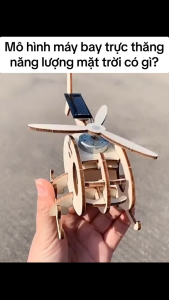 Mô hình máy bay trực thăng chạy bằng năng lượng mặt trời mini