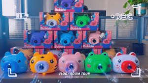 Music Bubble Cute Pig Bubble Camera Toy Bubble Machine Toy for Kids Bubble Maker Machine Camera Shape with Music