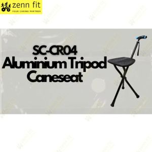 Aluminium Tripod Led Light Cane Seat Shock-Absorbing Rubber Tips