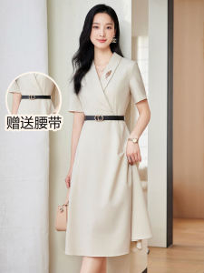 Váy Vest Công Sở Tay Ngắn Mùa Xuân Thu Phong Cách Cao Cấp Cho Nữ Váy Công Sở Chính Thức Phong Cách OL Trang Phục Làm Việc