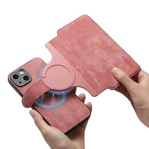 Card Holder Wallet Detachable Flip Magnetic Case For iPhone 18 Pro 17 Air 16 15 14 13 12 Pro Max Plus 16E17E Magsafe Card Wallet