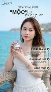 Kem Face lười thượng hạng Queenie Skin mẫu mới 18g dưỡng trắng da chuyên sâu dưỡng ẩm se khít lỗ chân lông.