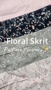 FLORAL SKIRT | ROK FLORA SKIRT | ROK BUNGA | Bahan Lembut Anti Kusut Ringan Elegan untuk Sehari-hari