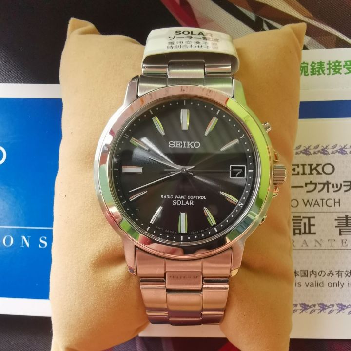 Đồng Hồ Si Nhật Nam SEIKO 7B52 SOLAR RADIO WAVE CONTROL