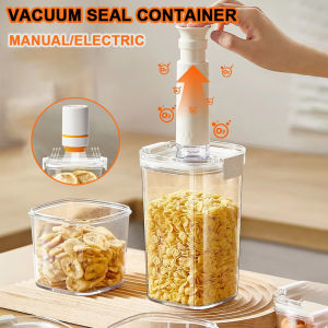 Vacuum Seal Container Electric Coffee Beans Vacuum Sealed Jar Kitchen Cereals Rice Fresh Storage Box Moisture-Proof Tea Canister