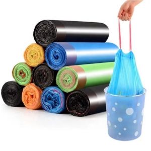 5 Roll Kantong Plastik Sampah Tali Serut 5G042