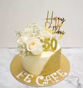 Lilin Ulang Tahun Angka Warna Gold Silver Rose Gold Lilin Metalik Ukuran Besar