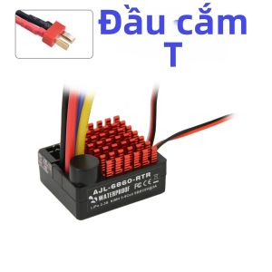 Bộ Điều Khiển Điện Tử ESC Chống Nước NEEBRC 60A Dành Cho Xe RC Tỷ Lệ 1/10 Xe Tải Động Cơ 540 550 750 Tương Thích Với Axial Wltoys SCX10 WPL Traxxas TRX4 Capra Rock Crawler