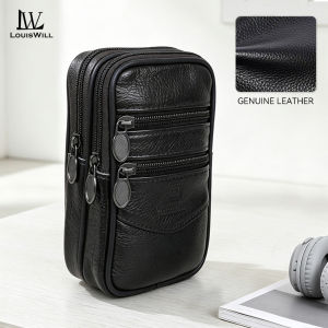 LouisWill Waist Bag Phone Bag Four-layer Large Capacity Waist Bag Multi-functional Phone Bag Waterproof Anti-theft Bag Invisible Mobile Phone Bag Outdoor Sports Running Waist Bag