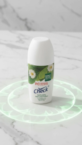 PC Check Natural Antiperspirant Deodorant Roll On 45ml - 99.99% Germ Kill Non-Darkening Sensitive Skin