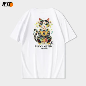 Handmade Pure Cotton Short Sleeve round Neck Base Shirt for Couples Summer Casual Wear Street Style Loose Fit Teenager Fashion