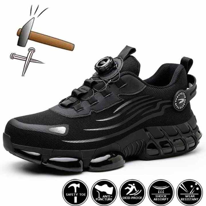Sepatu Safety Sneakers Ringan JBS 266 Tali Putar Anti Tusukan Paku