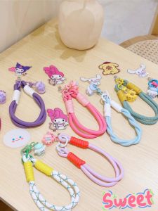 Creative Mobile Phone Strap Cute Pendant Style Womens Wristband Crystal Hanging Rope Fashionable Card Holder Handy Accessory