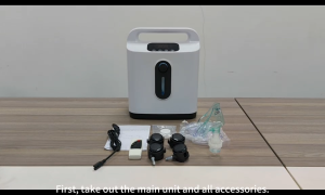 TTLIFE Portable Oxygen Generator 1-8 L/Min Adjustable Concentration 93% ± 3% Oxygen Concentrator Machine For Home And Travel