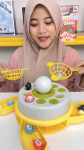 [KST] Mainan Game Meja Edukasi Tangkap Katak Telur Interaktif Latih Fokus Konsentrasi Refleks