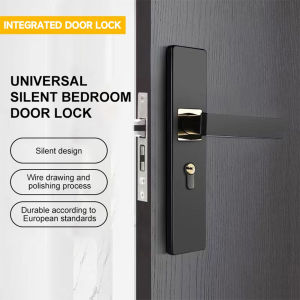Security Door Handle Lock with Keys Anti-theft Silent Split Handle Door Knobs Lock Security Entrance for Interior Wood Door