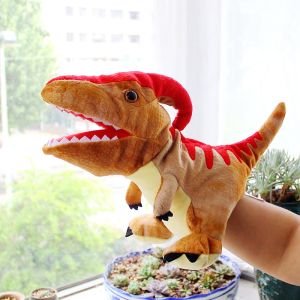 Dinosaur Hand Puppet Plush Toy Set Hand Doll Mouth Movable Kindergarten Performance Story Telling Doll Matching Interactive