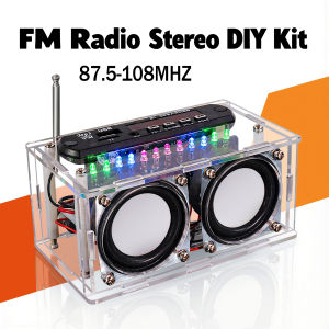 DIY Electronic Kit Bluetooth Speaker with FM Radio 87.5-108MHZ Soldering Project Practice Electronic Kit Solder Assembly Parts