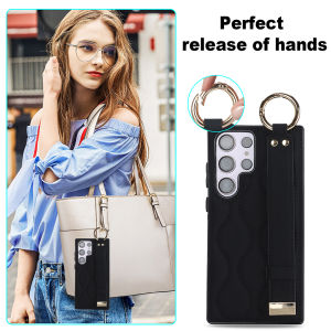 Silicone soft shell For Samsung With Ring Bracket Leather Case Mobile Phone Case Casing Cases For Samsung Galaxy S23 Ultra S24 Plus S23 Ultra S3 FE S22 Ultra S22 Plus S21 FE S21 Ultra Note20 Ultra Cover