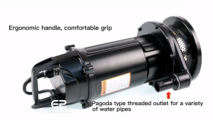 220V 60Hz Submersible Water Pump 0.5‑1.5HP Pure Copper Motor 1Inch Outlet High Lift Clean Water Pump for Agricultural Irrigation