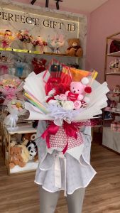 Buket Bunga Artificial Buket Bunga Valentine Buket Bunga Boneka Valentine Kado Romantis Kado Anniversary Kado Ulang Tahun