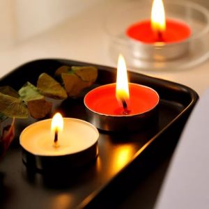 [50ชิ้น/กล่อง]เทียนถ้วยทีไลท์ สามารถใช้เพื่อให้ความร้อ เพื่อสร้างบรรยากาศโรแมนติก เทียน เทียนอุ่นอาหาร เทียนหอม เทียนสปา Tealight candle