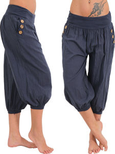 กางเกงลำลอง Aladdin ทรงหลวม ไซส์ใหญ่ สำหรับผู้หญิง ทรงหลวม ผลิตจากผ้าฝ้ายผสมลินิน ทรงหลวม ทรงหลวม ทรงหลวม