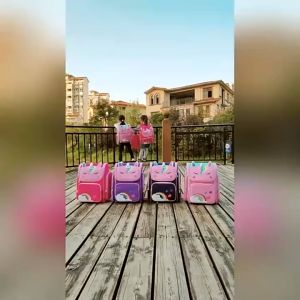 Childrens shoulder load reduction large capacity space bag cute cartoon backpack bag