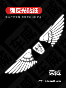 Rongwei RX5 MAX/i5/i6/RX3 Wing Strong Reflective Decorative Car Stickers Creative Scratch Covering Reflective Decals