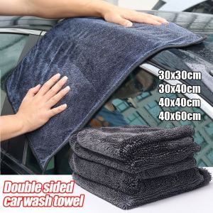 Car Drying Towel Small Braid Water Collecting Towel Double-sided Car Cleaning Towel Polyester Fiber Car Washing Towel Twisted Braid Cloth Super Absorbent Rag for Car Home Washing Accessories