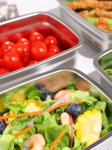 SUS 316 Stainless Steel Lunch Box Vacuum Food Container Lunch Box for adult Leak-proof Travel Lunch Box  Food Container Refrigerator Storage Box