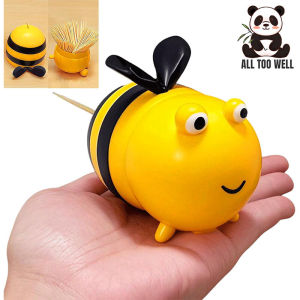 Bee Toothpick Holder Dispenser - Bee Toothpick Holder Funny Cute Bee Decor Small Gifts for House Dining Room Restaurant