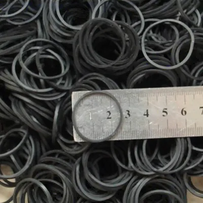Black High Elasticity Rubber Bands