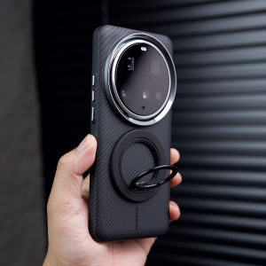 Business Luxury Micro Relief Carbon Fiber Texture Phone Case for Xiaomi 15Ultra 15Spro Magnetic Absorption Protection High Quality