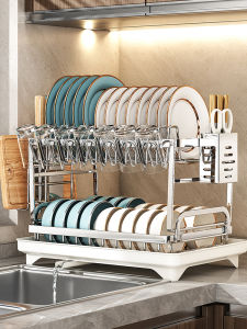 JUMEISHI | Stainless Steel Dish Drying Rack Kitchen Organizer